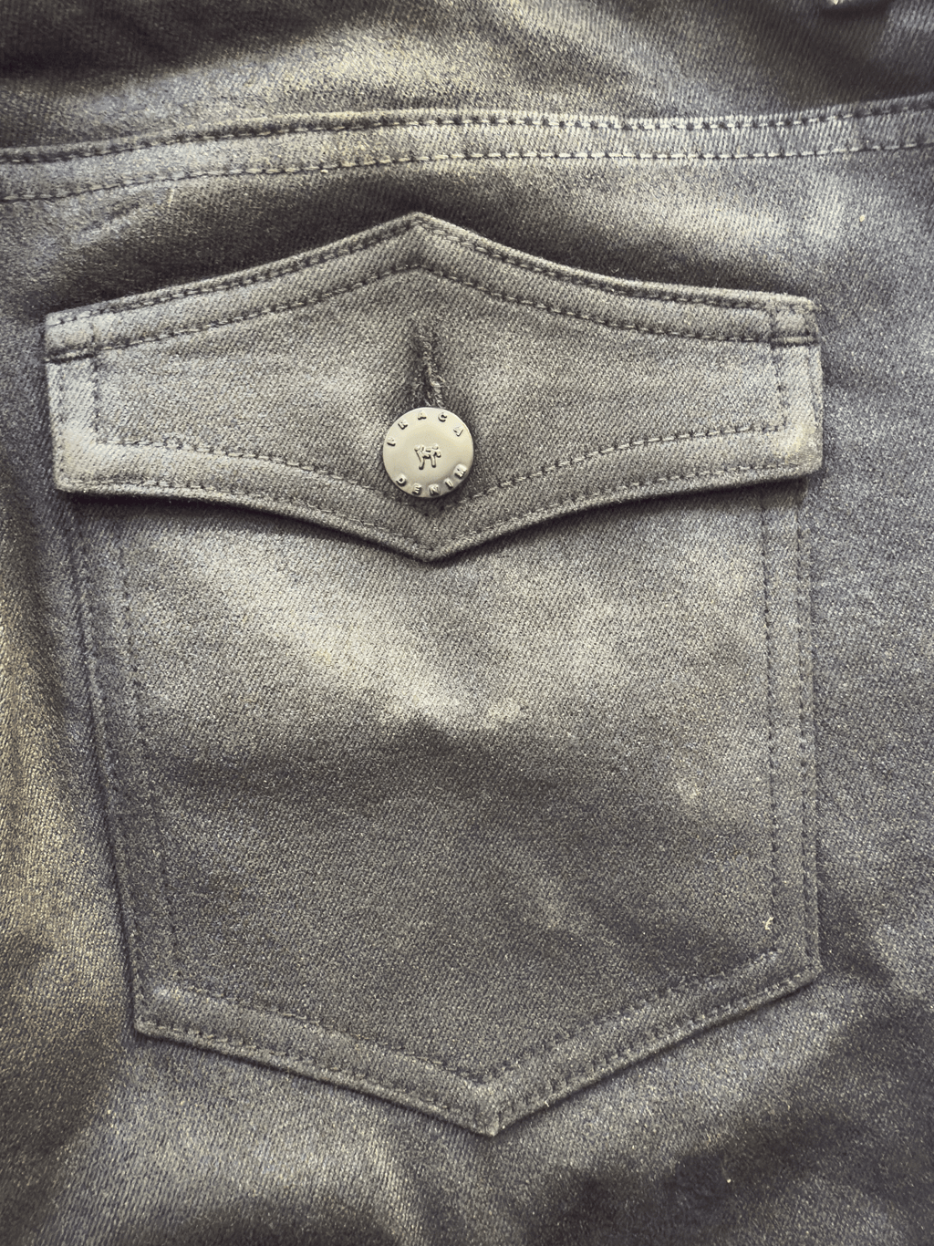 Black "DriftCut" Wax Pant