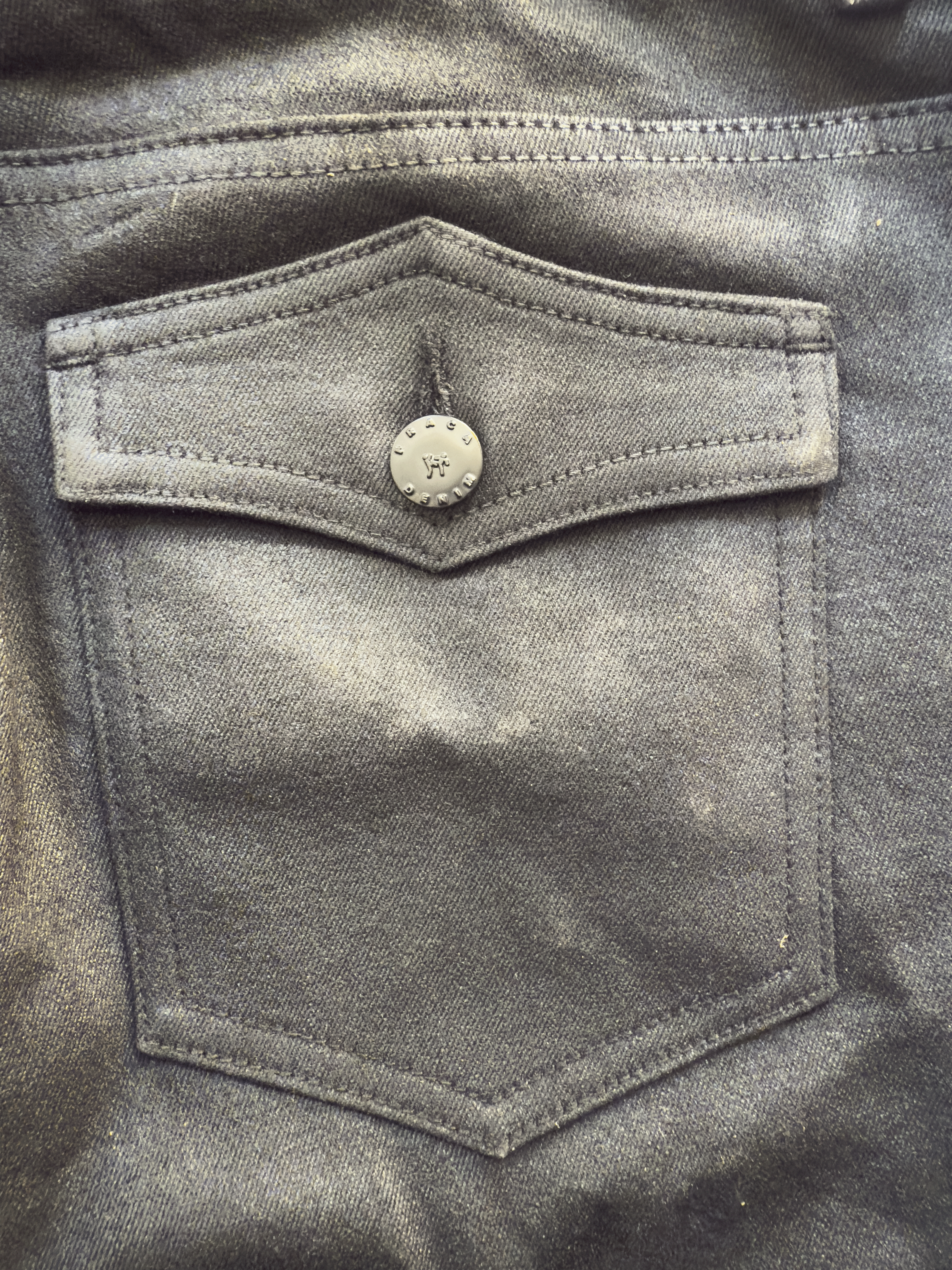 Black "DriftCut" Wax Pant