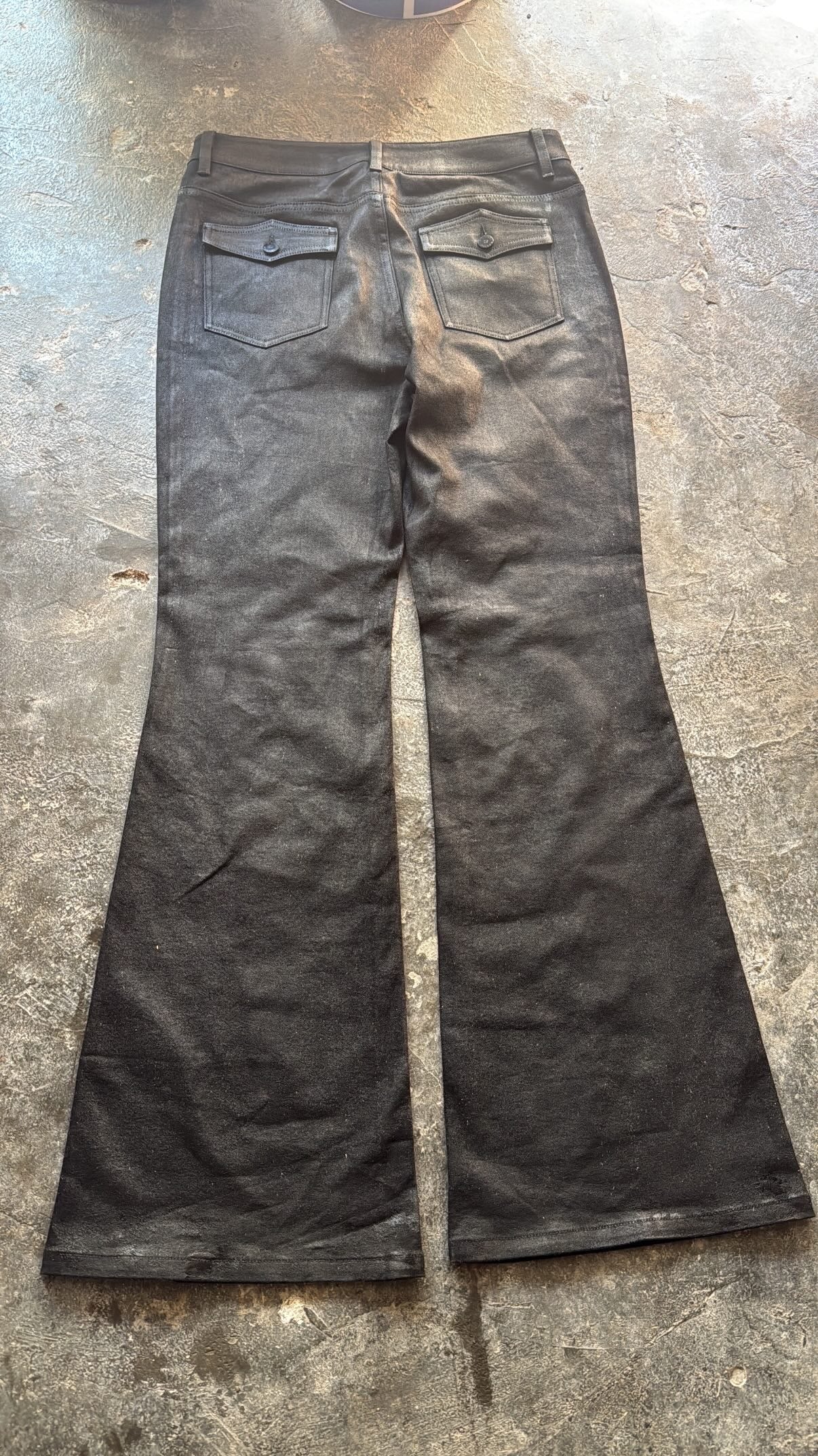 Black "DriftCut" Wax Pant