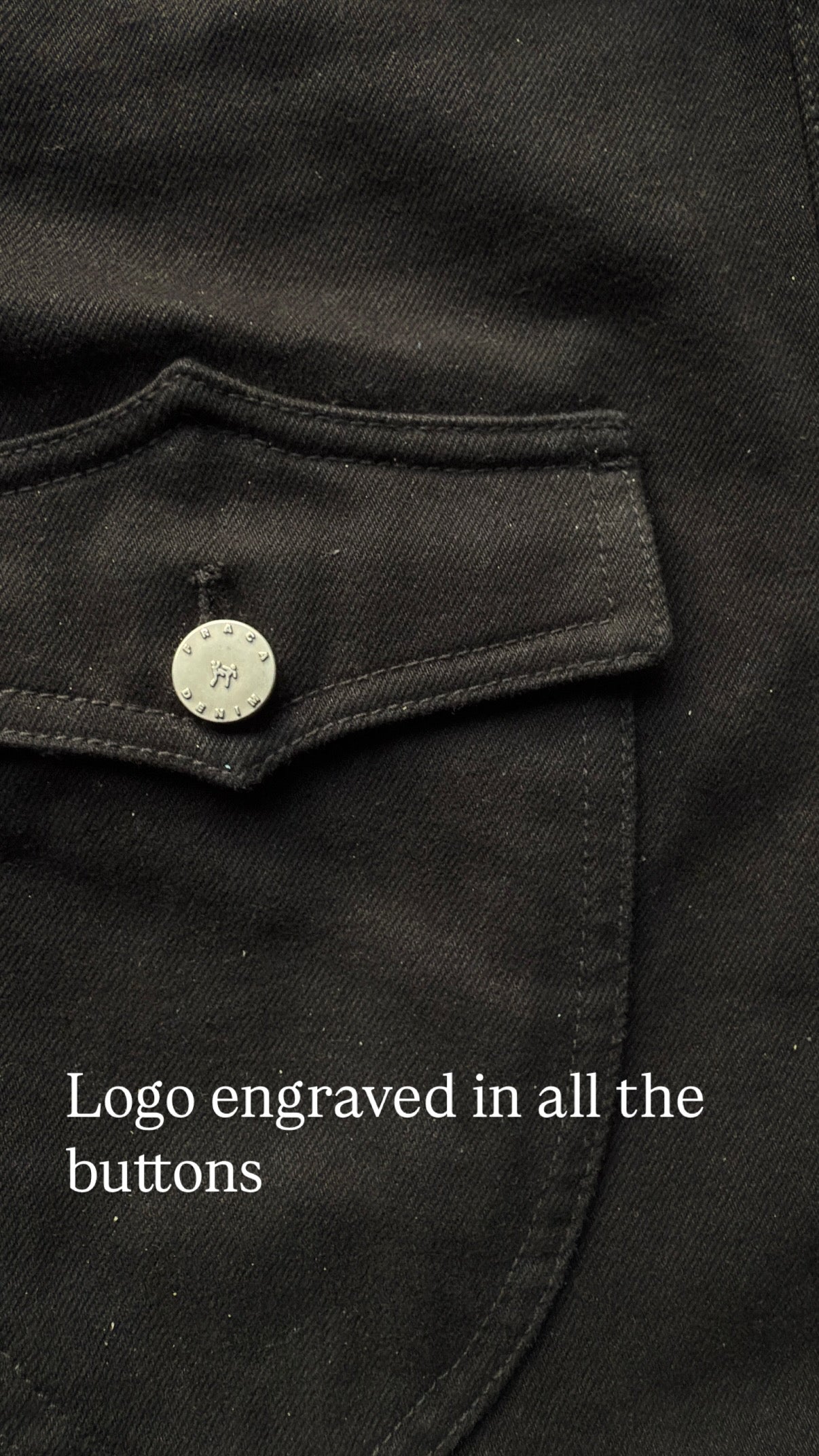 Black "DriftCut" Cargo Denim Pant