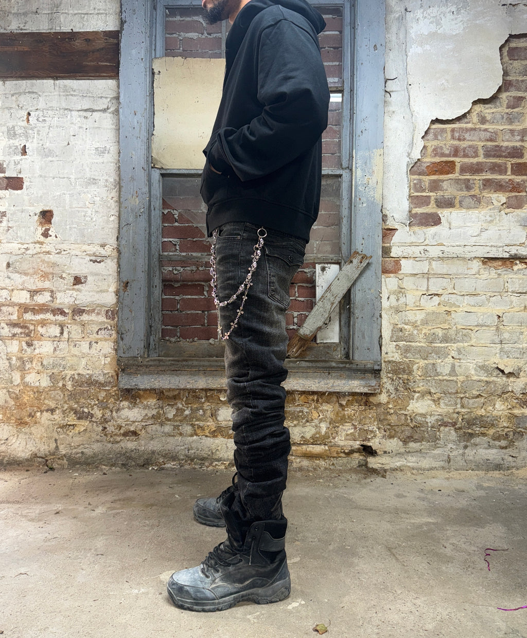 Washed Stacked Skinny Pant