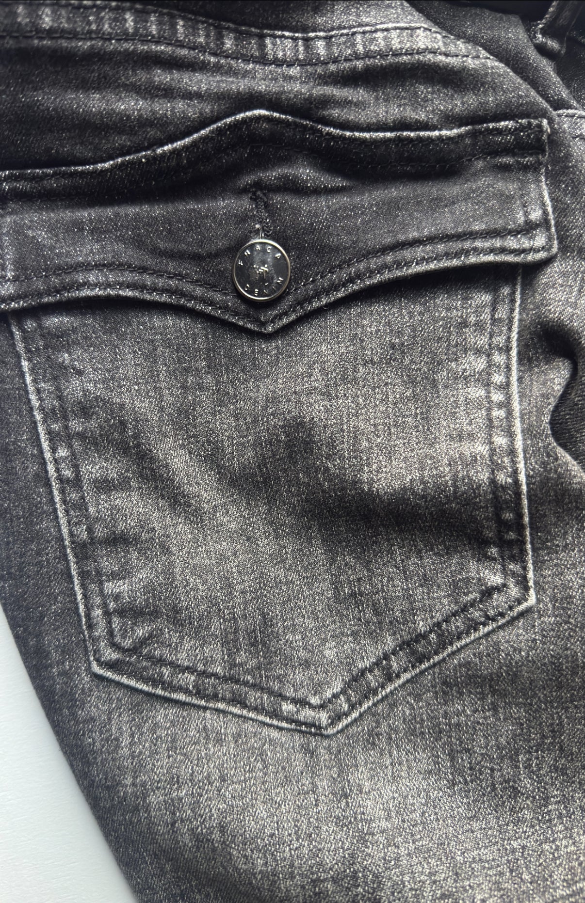 Washed Stacked Skinny Pant